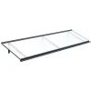 Arctom Auvent Et Marquise<Auvent Saba 197x54, couleur anthracite RAL7016, plaque en PMMA satinée