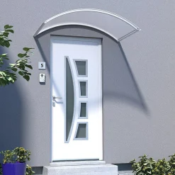 Arctom Auvent Et Marquise<Auvent Top 130x70, couleur blanc RAL9016, plaque incolore