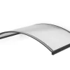 Arctom Auvent Top 130x70, couleur anthracite RAL7016, plaque incolore- Auvent Et Marquise