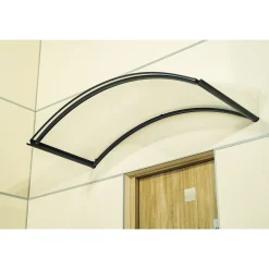 Arctom Auvent Top 130x70, couleur anthracite RAL7016, plaque incolore- Auvent Et Marquise