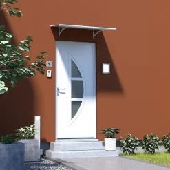 Arctom Auvent Et Marquise<Auvent Vilgo 150x83,5, couleur anthracite RAL7016, panneau sandwich ALPE AL