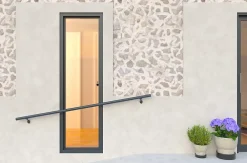 Alumin'home Articulation pour main courante aluminium gris- Accessoire D'Escalier