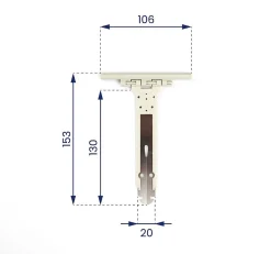 Avosdim Volet Roulant<Attache tablier souple renforcée pour Volet Roulant - Lot de 50