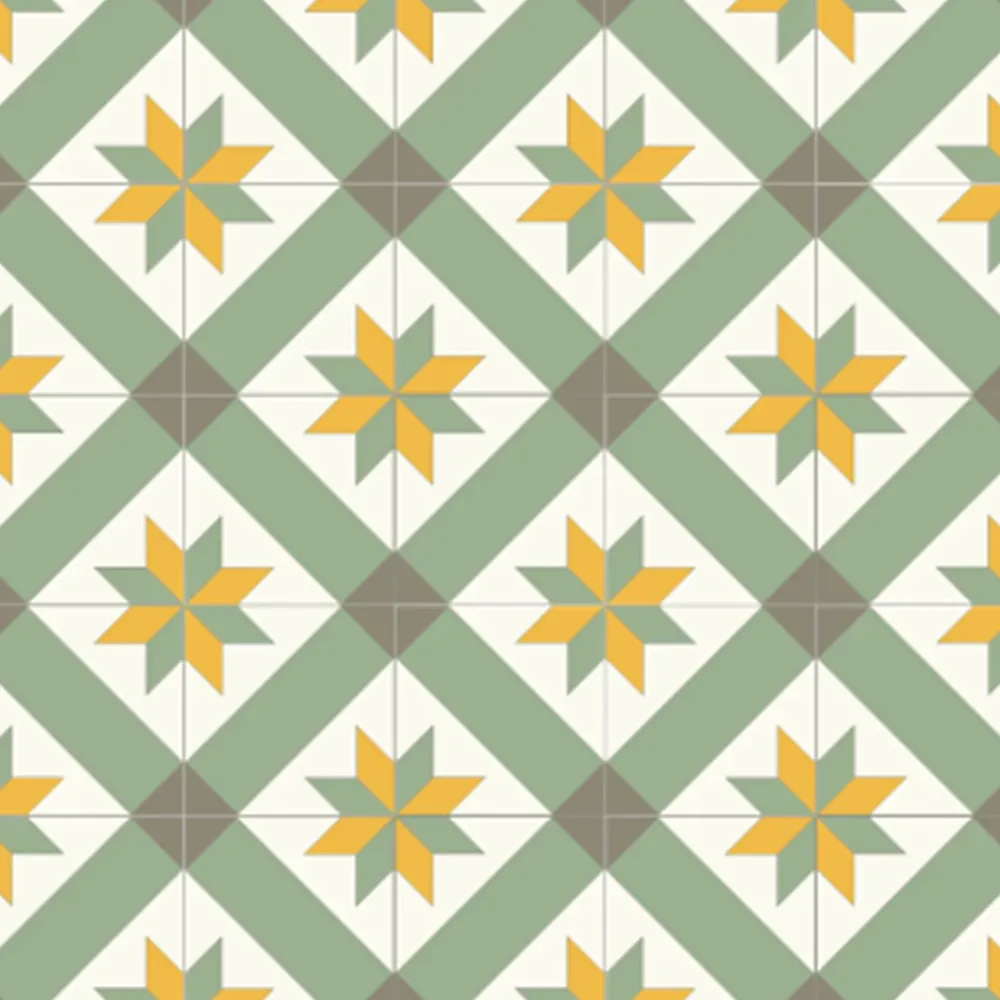 Floorilège Carrelage Sol Pour Cuisine|Carrelage Sol Effet Carreaux De Ciment<Authentiques carreaux de ciment - Modèle Véga VEG11 de - La boite de 14 carreaux soit 0,56 m²