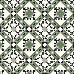 Floorilège Authentiques carreaux de ciment - Modèle Accolade ACC6 - La boite de 14 carreaux soit 0,56 m².- Carrelage Sol Pour Cuisine|Carrelage Sol Effet Carreaux De Ciment