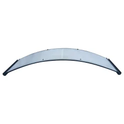Starkedach Auvent à cadre en aluminium RODEO R-150 7016 bombé avec revêtement en polycarbonate- Auvent Et Marquise