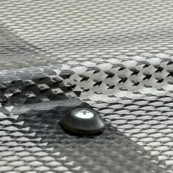 Starkedach Auvent à cadre en aluminium DIAMONDS Straight T-150 7016 avec revêtement monolithique en polycarbonate- Auvent Et Marquise