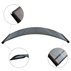 Starkedach Auvent Et Marquise<Auvent à cadre en aluminium RODEO R-150 8017 bombé avec revêtement en polycarbonate