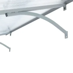 Starkedach Auvent Et Marquise<Auvent à cadre en aluminium Straight T-160 7035 avec revêtement en polycarbonate