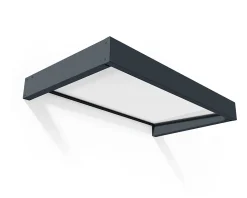 Palram - Canopia Auvent acrylique et alu Sophia 160 x 95 cm- Auvent Et Marquise