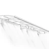 Canopia by Palram Auvent arrondi Bordeaux blanc l.447 x P.139 x H.33 cm- Auvent Et Marquise