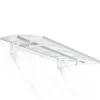 Canopia by Palram Auvent Et Marquise<Auvent arrondi Bordeaux blanc l.223,5 x P.139 x H.33 cm