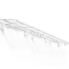 Canopia by Palram Auvent arrondi Bordeaux blanc l.670,5 x P.139 x H.33 cm- Auvent Et Marquise