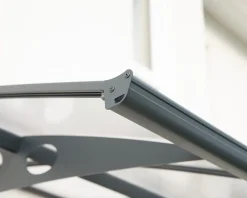 Canopia by Palram Auvent arrondi Herald gris l.447 x P.139 x H.33 cm- Auvent Et Marquise