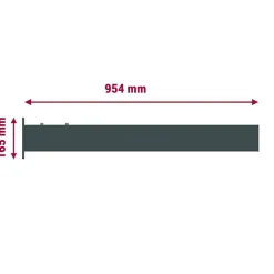 Telco Home Automation Auvent Bioclimatique Fixe LANITRA (Gris Anthracite et Blanc Brillant - 2.00 x 0.954 m)- Auvent Et Marquise