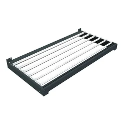 Telco Home Automation Auvent Bioclimatique orientable MERI (Gris Anthracite et Blanc Brillant - 1.50 x 1.016 m)- Auvent Et Marquise