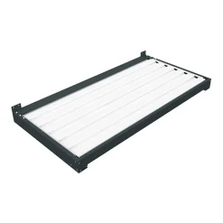Telco Home Automation Auvent Bioclimatique orientable MERI (Gris Anthracite et Blanc Brillant - 1.50 x 1.016 m)- Auvent Et Marquise