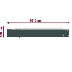 Telco Home Automation Auvent Bioclimatique orientable MERI (Gris Anthracite et Blanc Brillant - 1.50 x 1.016 m)- Auvent Et Marquise
