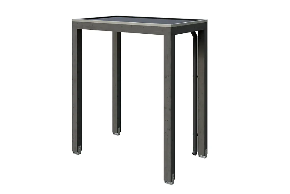 Skan Holz Auvent Et Marquise<Auvent bois Flensburg, 200 x 125 cm, épicéa, traitement coloré gris ardoise