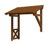 Skan Holz Auvent bois Paderborn 3, 242x156cm, épicéa, traitement coloré noyer- Auvent Et Marquise