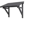 Skan Holz Auvent bois Paderborn 1, 242x156cm, épicéa, traitement coloré gris ardoise- Auvent Et Marquise