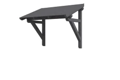 Skan Holz Auvent bois Paderborn 1, 242x156cm, épicéa, traitement coloré gris ardoise- Auvent Et Marquise