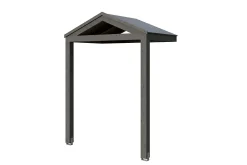Skan Holz Auvent Et Marquise<Auvent bois Sellin, 205 x 127 cm, épicéa, traitement coloré gris ardoise