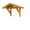 Skan Holz Auvent Et Marquise<Auvent bois Siegen 1, 247x116cm, épicéa, traitement coloré chêne clair