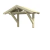 Skan Holz Auvent bois Siegen 1, 247x116cm, épicéa, non traité- Auvent Et Marquise