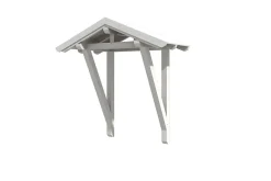 Skan Holz Auvent bois Siegen 2, 247x116cm, épicéa, traitement coloré blanc- Auvent Et Marquise