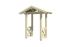 Skan Holz Auvent bois Siegen 4, 247x116cm, épicéa, non traité- Auvent Et Marquise