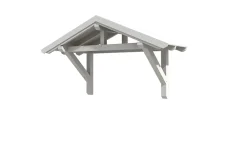 Skan Holz Auvent Et Marquise<Auvent bois Stralsund 1, 289x116cm, épicéa, traitement coloré blanc