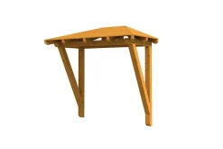Skan Holz Auvent Et Marquise<Auvent bois Wismar 2, 258x126cm, épicéa, traitement coloré chêne clair