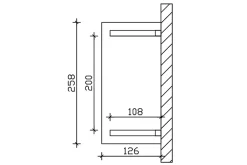 Skan Holz Auvent Et Marquise<Auvent bois Wismar 2, 258x126cm, épicéa, traitement coloré chêne clair