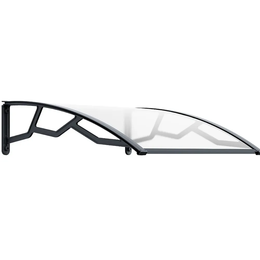 Artplast Auvent Et Marquise<Auvent de Porte d'Entrée et fenêtre 100 x 100 cm - Polycarbonate Anti UV Marquise Extérieure Bras Polypropylène Art Plast