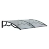 Artplast Auvent Et Marquise<Auvent de Porte d'Entrée et fenêtre 100 x 145 cm - Polycarbonate Anti UV Marquise d'entrée Bras Polypropylène Art Plast