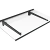 Vente-unique Auvent Et Marquise<Auvent de porte en aluminium L150 x l90 cm incliné - anthracite - DALEPO
