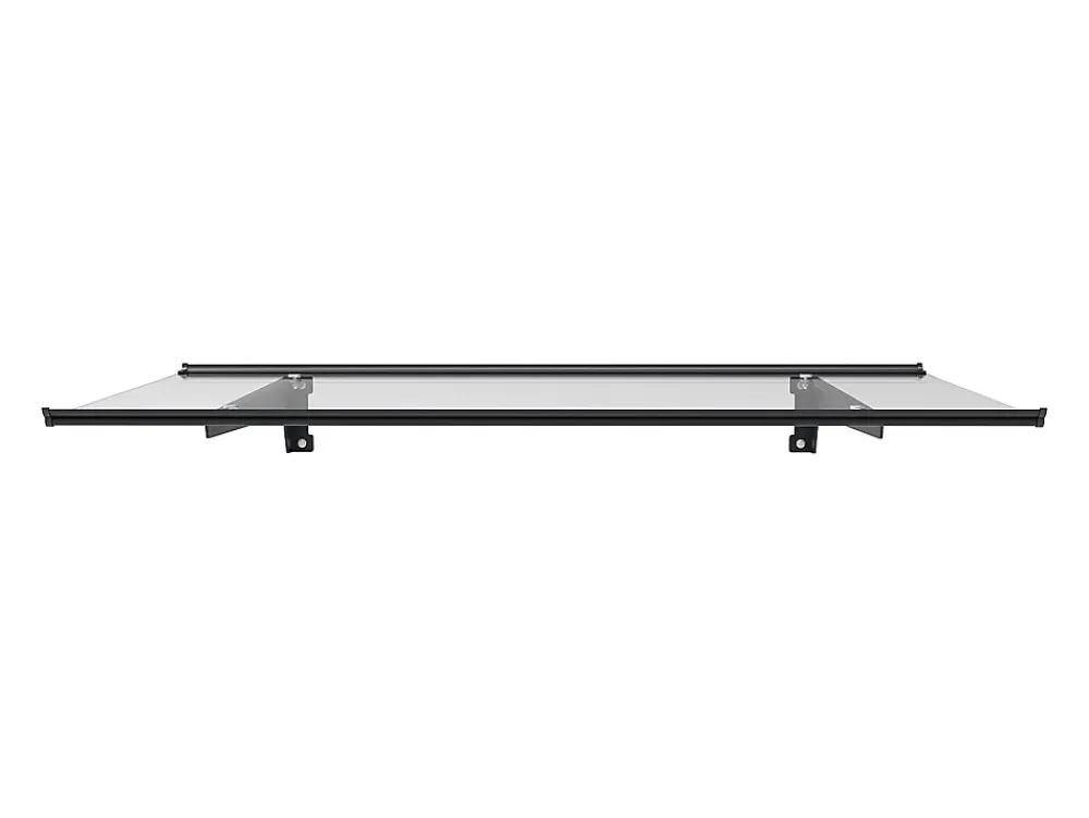 Vente-unique Auvent Et Marquise<Auvent de porte en aluminium L150 x l90 cm incliné - anthracite - DALEPO