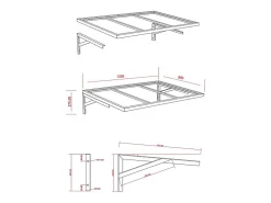 Vente-unique Auvent Et Marquise<Auvent de porte en aluminium et acier L120 x l80 cm incliné noir - PELARU