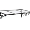 Vente-unique Auvent Et Marquise<Auvent de porte en aluminium L150 x l80 cm incliné AMBAN