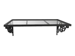 Vente-unique Auvent Et Marquise<Auvent de porte en aluminium L150 x l80 cm incliné AMBAN