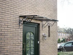 Vente-unique Auvent Et Marquise<Auvent de porte en aluminium L150 x l80 cm incliné AMBAN