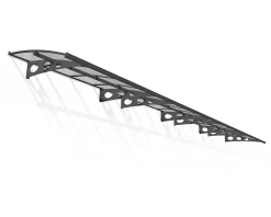 Canopia by Palram Auvent Et Marquise<Auvent Herald 890 x 140 cm Grise en Polycarbonate et acier