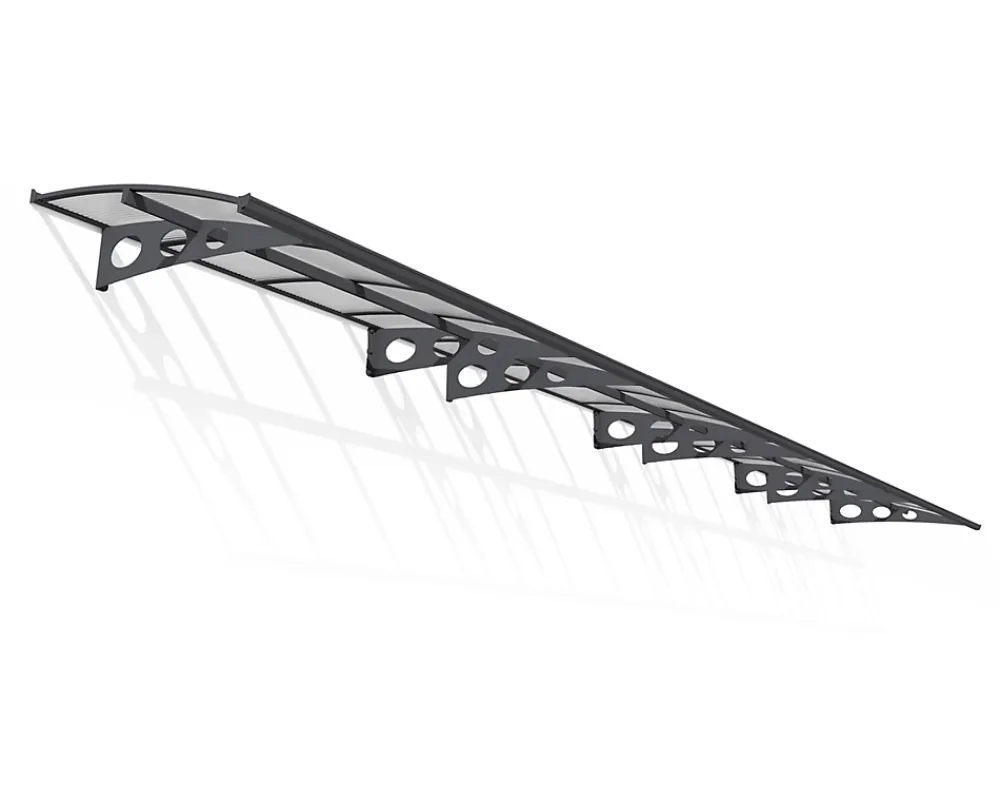 Canopia by Palram Auvent Et Marquise<Auvent Herald 890 x 140 cm Grise en Polycarbonate et acier