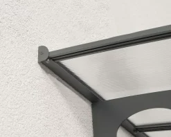 Canopia by Palram Auvent Et Marquise<Auvent Herald 890 x 140 cm Grise en Polycarbonate et acier