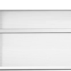 Outsunny Auvent Et Marquise<Auvent marquise de porte design voûté arrondi dim. 122L x 89l x 24H cm polycarbonate PP noir