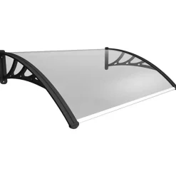 McCover Auvent Et Marquise<Auvent porte d'entrée Bertille Noir, L.- 120 cm, Profondeur totale - 100 cm