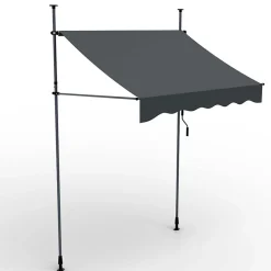 Bb Loisir Auvent pour balcon et terasse 200x120cm rétractable avec manivelle réglable en hauteur- Auvent Et Marquise