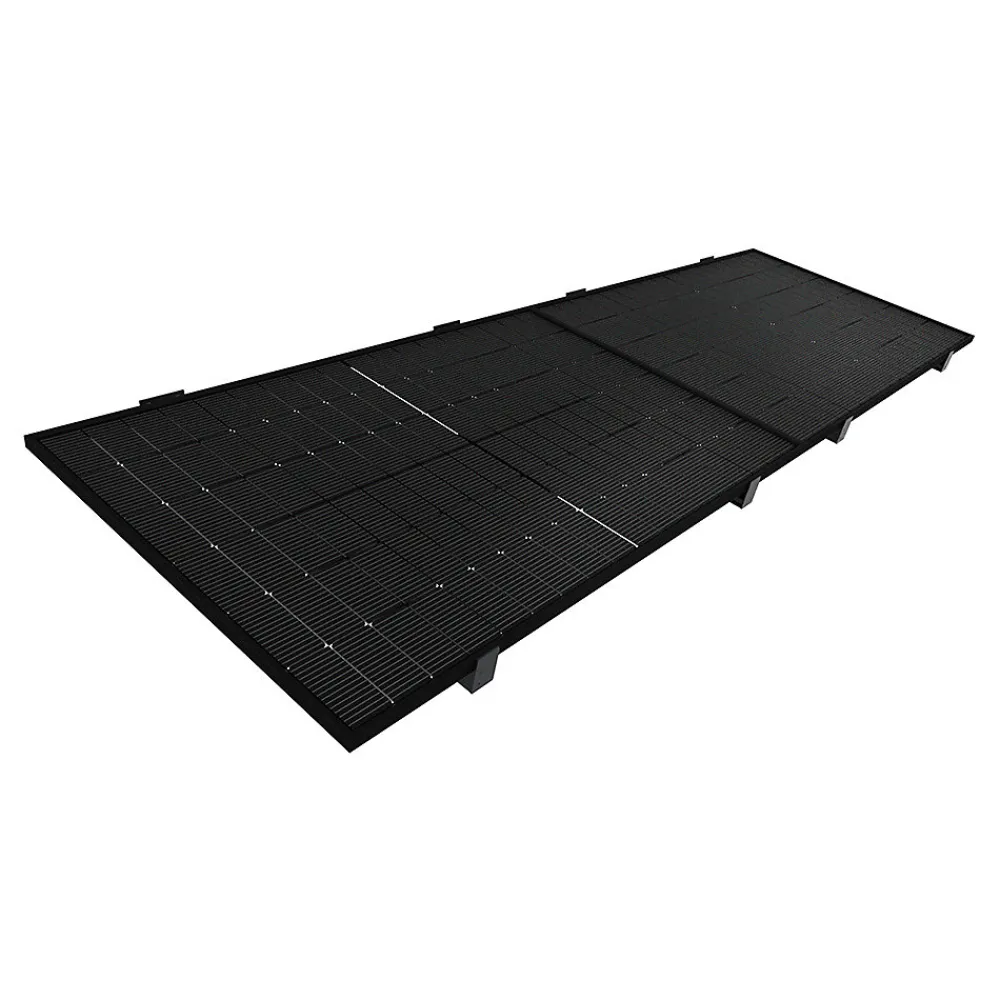 Intersun Auvent Et Marquise<Auvent solaire photovoltaïque TOPAZE indépendant 4 panneaux (Gris anthracite RAL 7016)