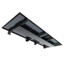 Intersun Auvent Et Marquise<Auvent solaire photovoltaïque TOPAZE indépendant 5 panneaux (Gris anthracite RAL 7016)